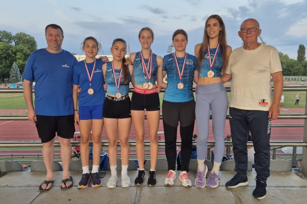 Međunarodni atletski miting Mladost 2025 – ukupno devet medalja Karle, Dore, Elle, Josipe i Anđele