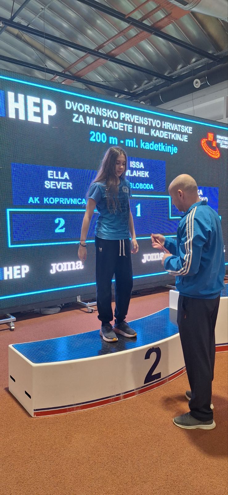 Ella Sever srebrna na Prvenstvu Hrvatske u dvorani za mlađe kadetkinje