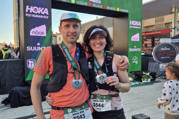 Ivana i Andrija istrčali maraton u Istri